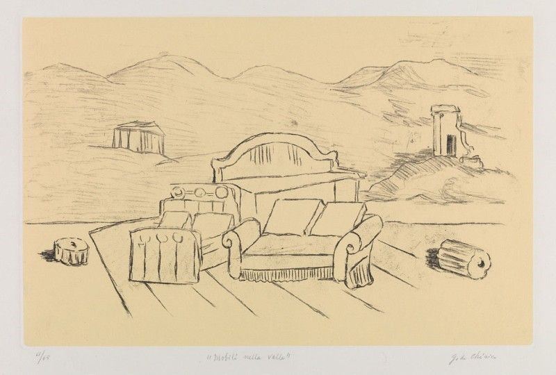 Giorgio De Chirico - Mobili nella Valle