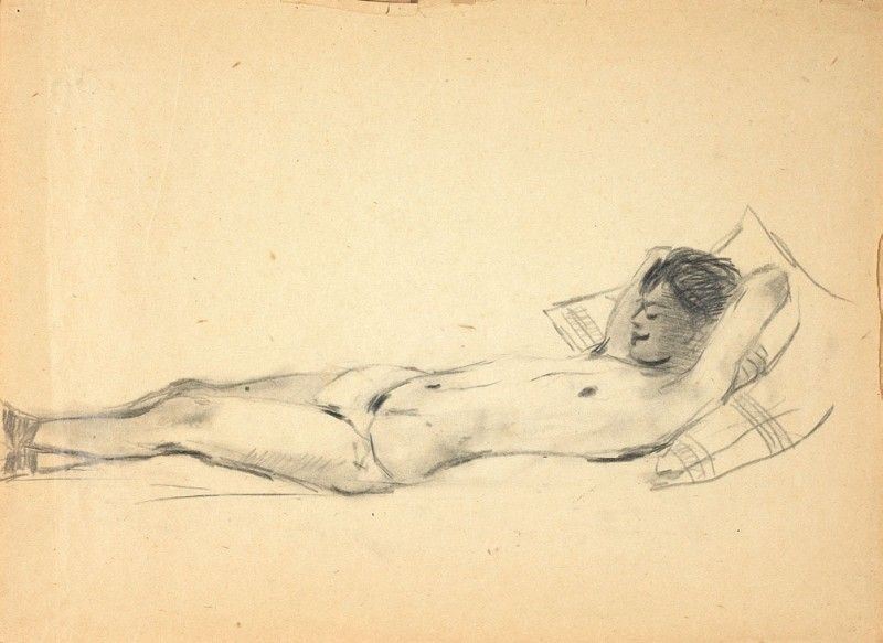 Filippo De Pisis - Nudo Sdraiato