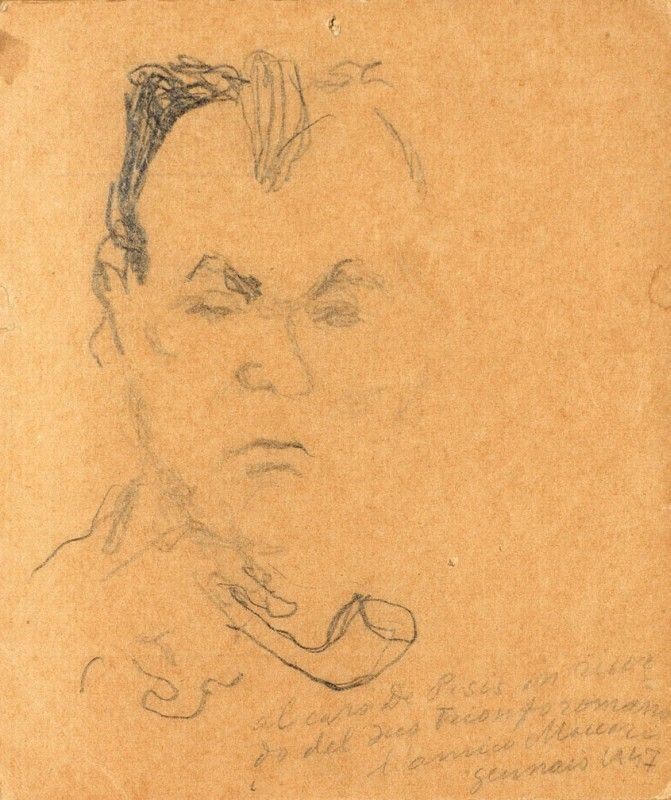 Mino Maccari - Ritratto di Filippo De Pisis