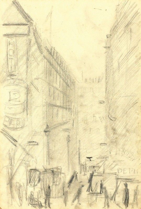 Filippo De Pisis - Lotto di Cinque Opere su Carta