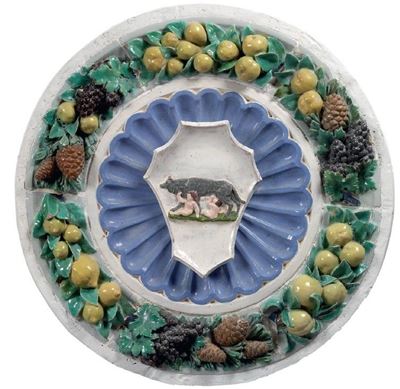 Bassorilievo in Maiolica Policroma