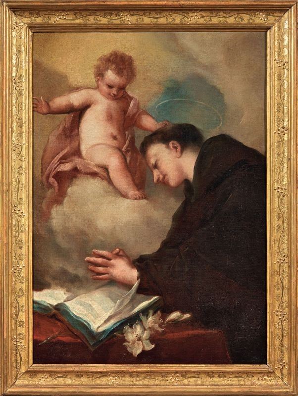 Gian Antonio Guardi (attr. A) - Apparizione di Gesù Bambino a Sant'antonio