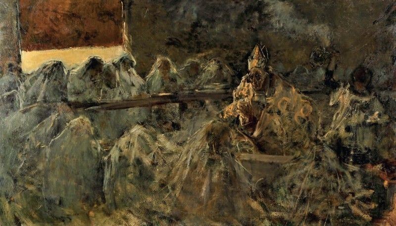 Gaetano Previati - Le Comunicande (prima Comunione, 1884)