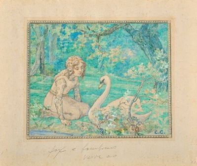 Bambina con Cigno