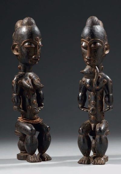 Coppia di Sculture Attie