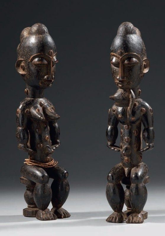 Coppia di Sculture Attie
