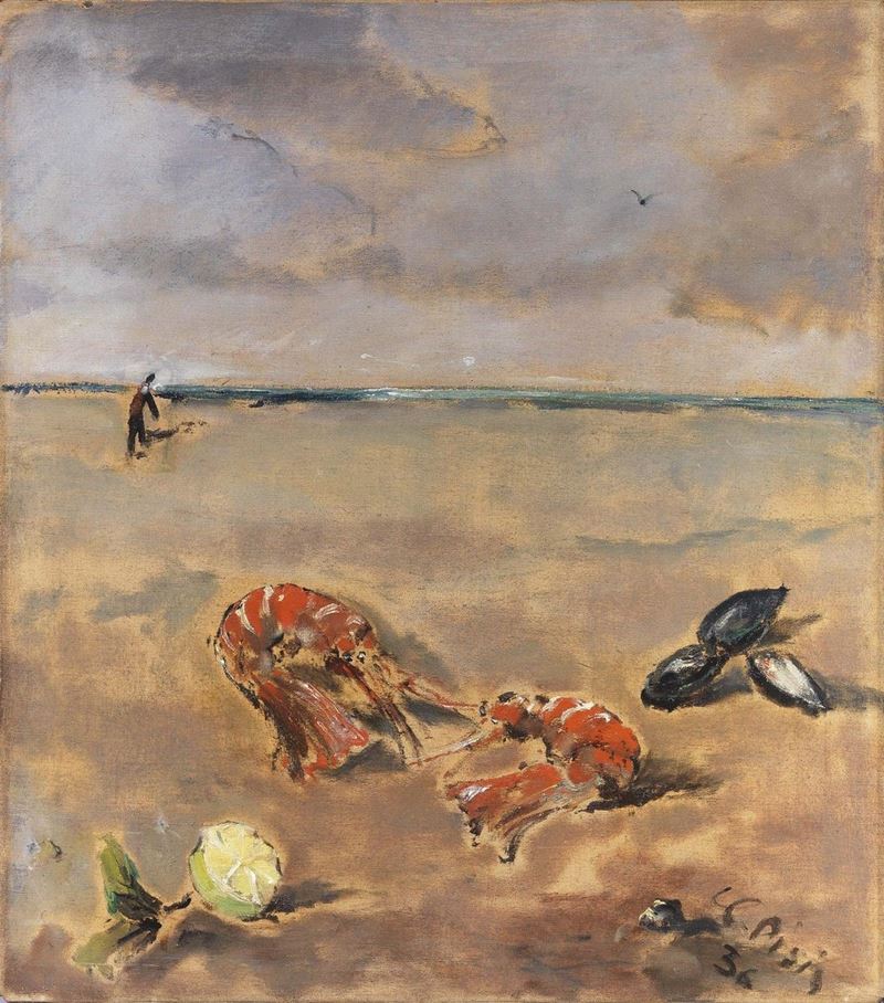 Filippo De Pisis - Natura Morta Marina