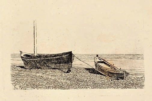 Giovanni Fattori - Barche a Secco