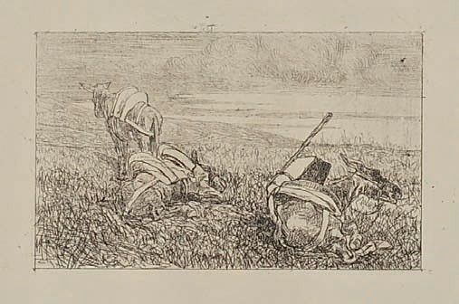 Giovanni Fattori - Sosta di Somarelli