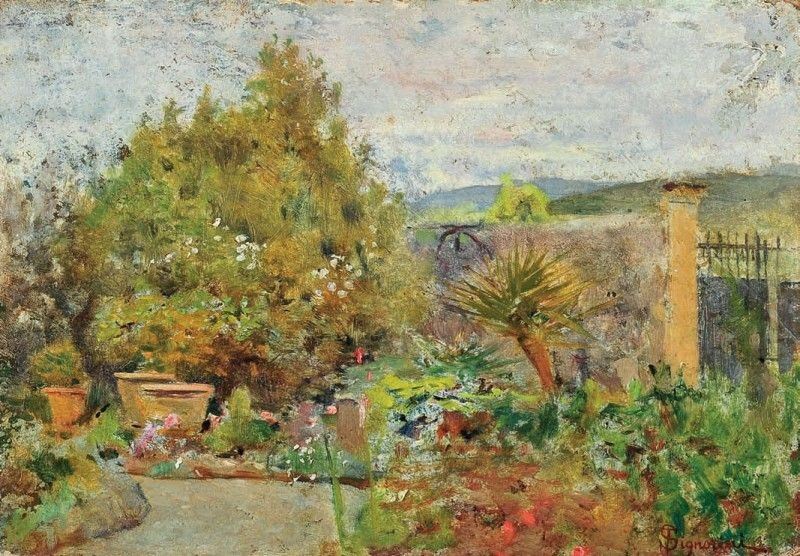Telemaco Signorini - Giardino a Careggi