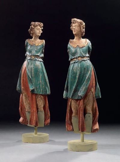 Due Sculture Raffiguranti «angelo»