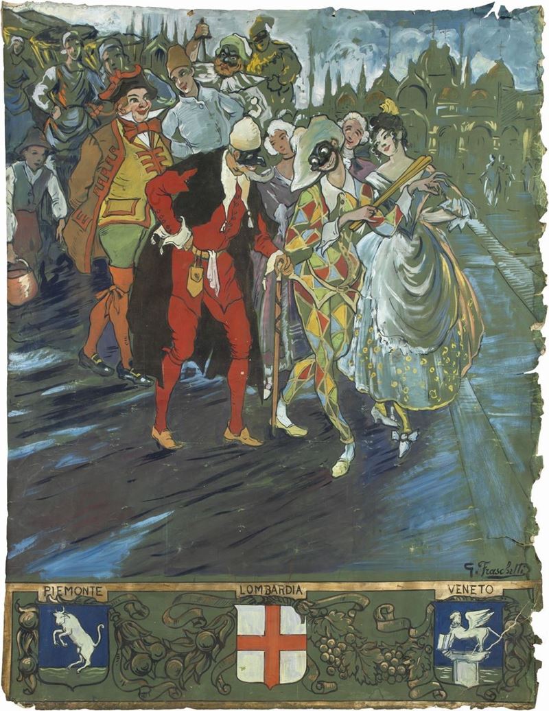 Giuseppe Fraschetti - Maschere Italiane: Piemonte, Lombardia, Veneto