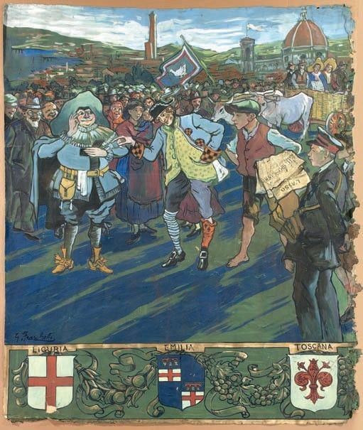Giuseppe Fraschetti - Maschere Italiane: Liguria, Emilia, Toscana