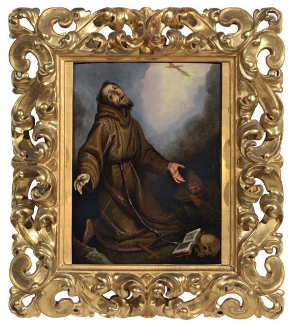 Ludovico  Cigoli (bottega di) - San Francesco in preghiera