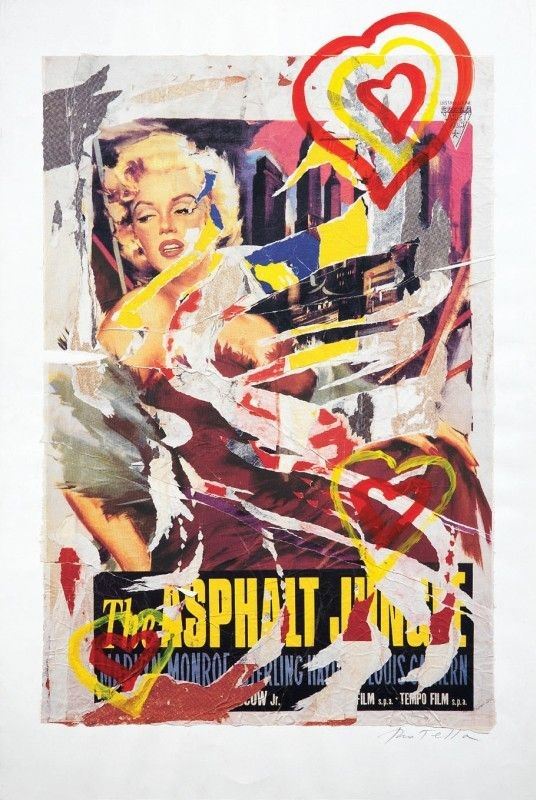 Mimmo Rotella - Marilyn