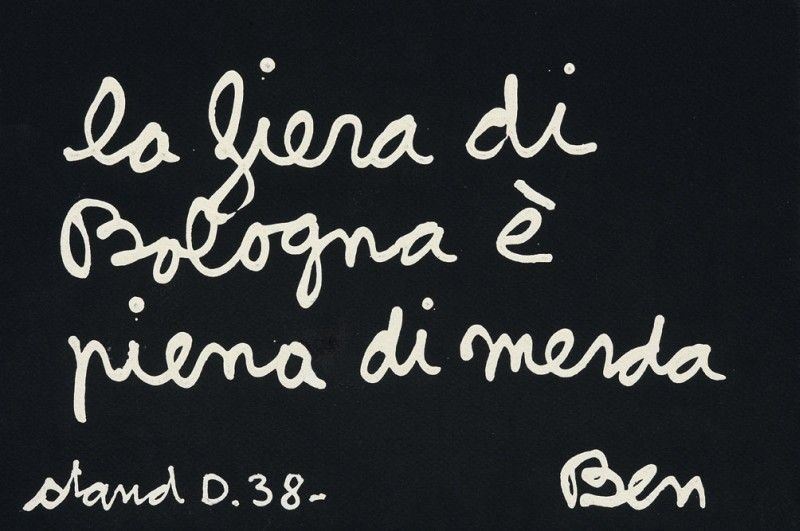 Ben Vautier - La Fiera di Bologna