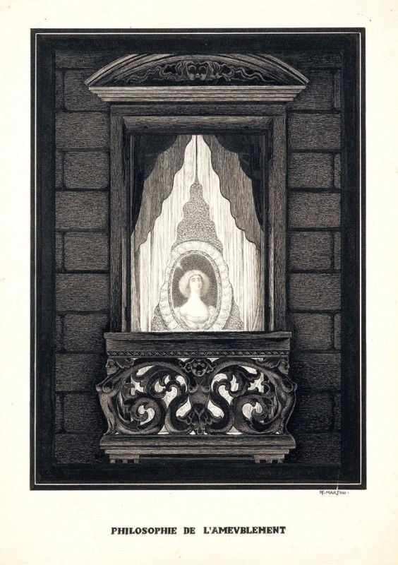 Alberto Martini - Filosofia Dell'appartamento (philosophie De L'ameublement), Apparizione