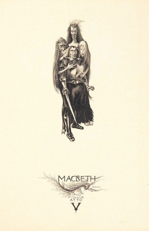 Alberto Martini - Macbeth - la Selva di Birnam - Finale Atto V