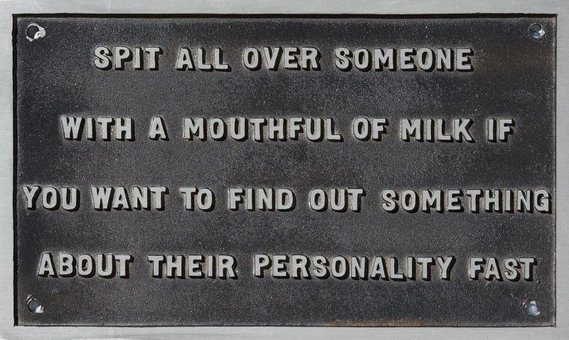 Jenny Holzer - Selection From The Survival Series (spit All Over Someone...)