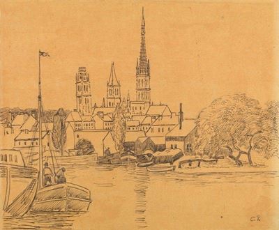 La Seine À Rouen (port De Rouen)