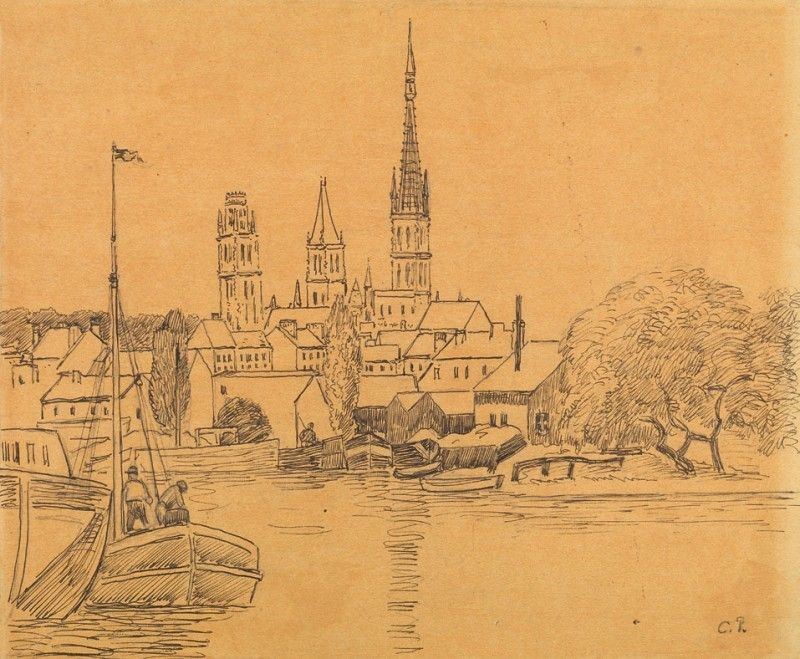 Camille Pissarro - La Seine À Rouen (port De Rouen)