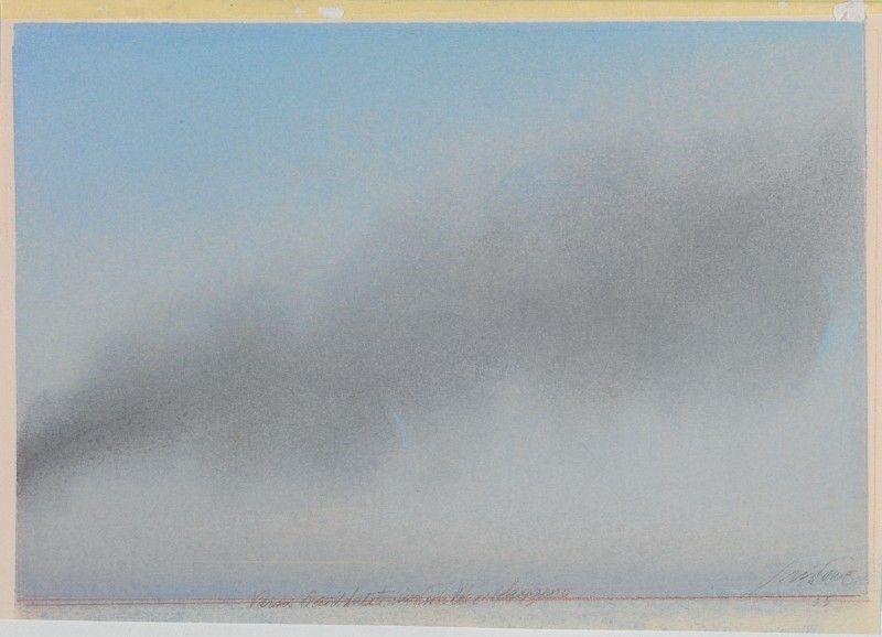 Piero Guccione - Studio per «la Grande Nuvola»