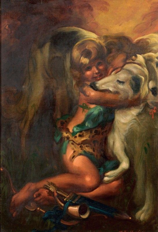 Mattia Traverso - Bambina con cane