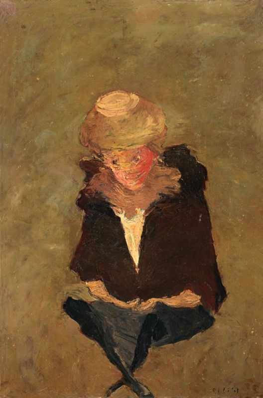 Roger Edgard Gillet - Dame au chapeau