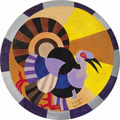 Tacchino (studio-colore per Arazzo)