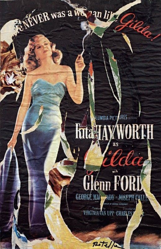 Mimmo Rotella - Gilda Never