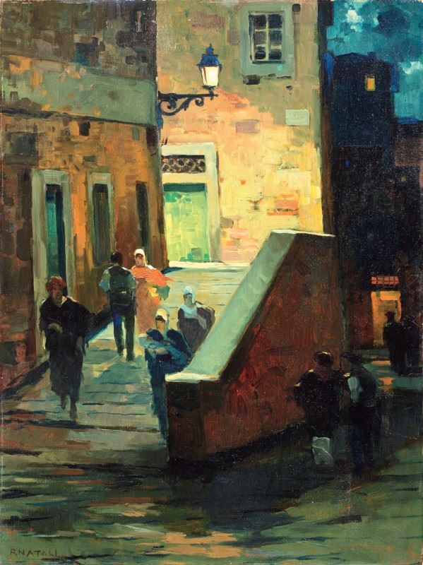 Renato Natali - Vecchia città - Livorno di notte