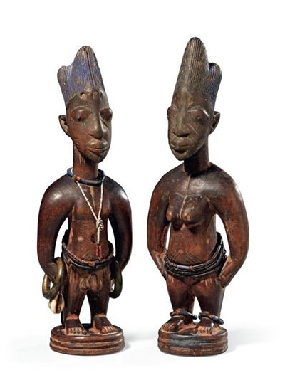 Due Statuette Yoruba (ere Ibeji)