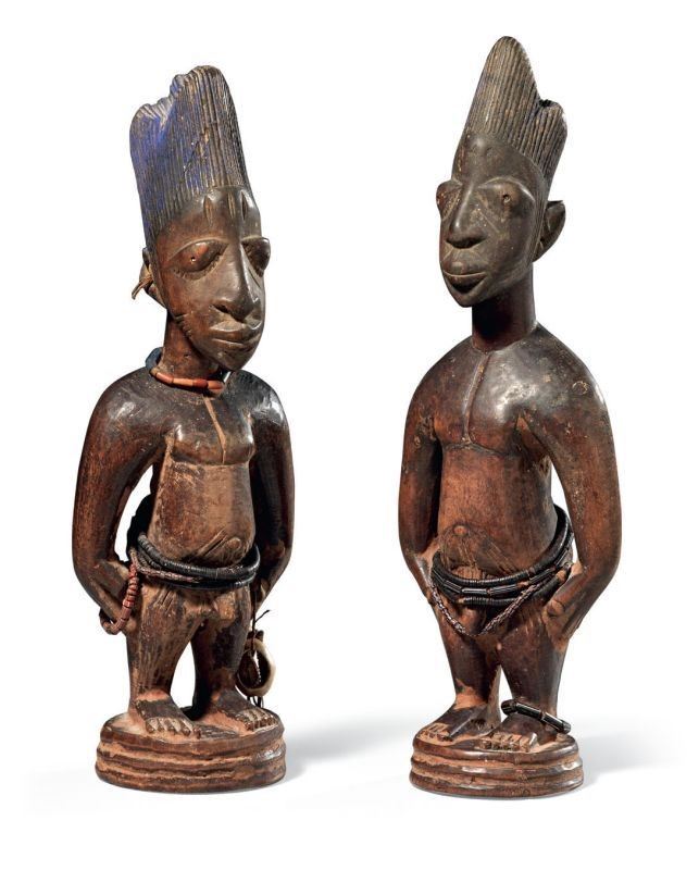 Due Statuette Yoruba (ere Ibeji)