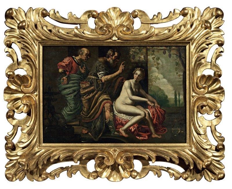 Scuola Fiamminga del XVII Secolo - Susanna e i Vecchioni
