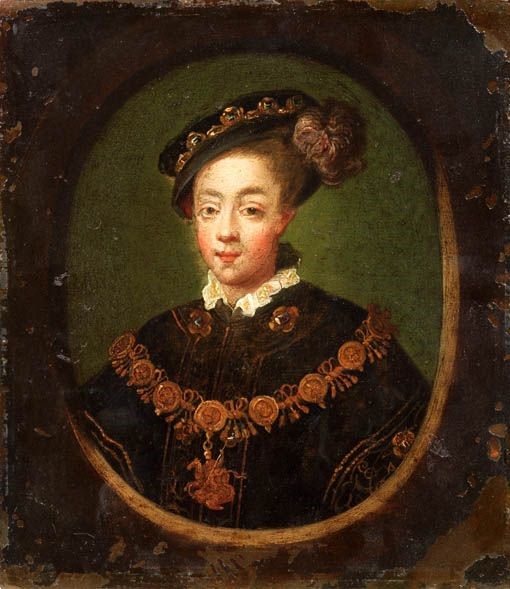 Scuola Inglese del XVII Secolo - «enrico VIII» e «ritratto di Fanciullo con Cappello e Collare di...
