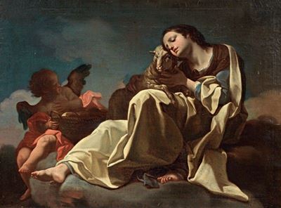 Sant'agnese: Allegoria della Mansuetudine