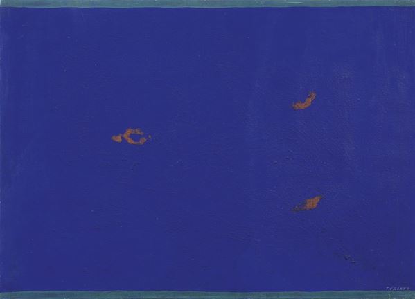 Giulio Turcato : Composizione in blu  - Olio e tecnica mista su tela - Auction CONTEMPORARY ART - I - Casa d'aste Farsettiarte