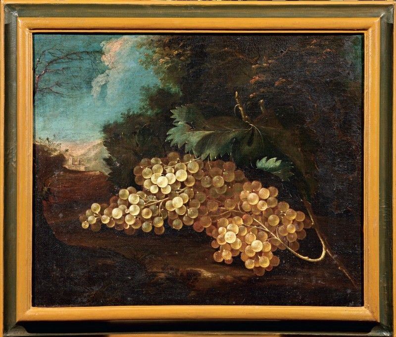Scuola Emiliana Fine XVII Secolo - Natura Morta con Uva