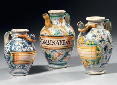 Orciolo in Maiolica Policroma con Beccuccio