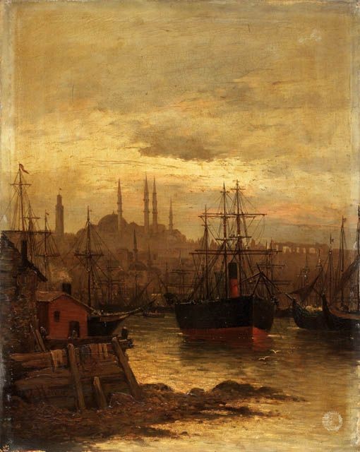 F. Henry - «veduta del Porto di Costantinopoli» e «veduta di Santa Sofia a Costantinopoli»