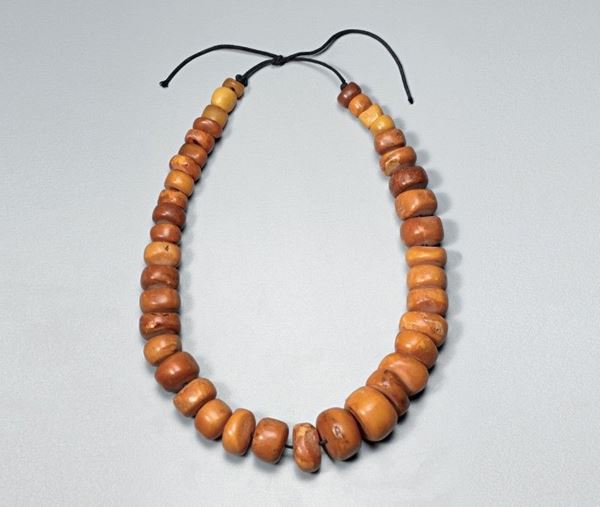 Collana in ambra