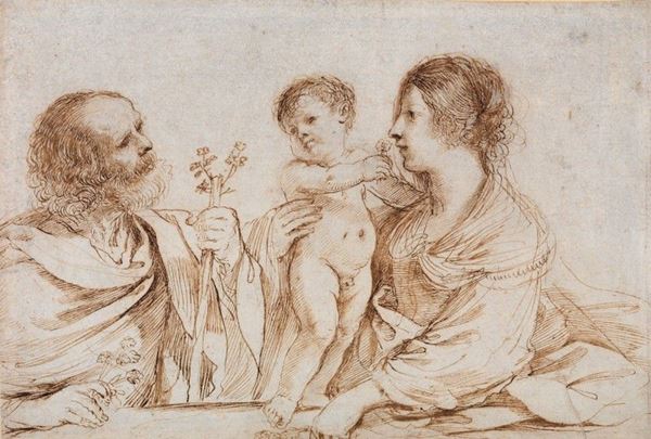 Giovan Francesco Barbieri, detto il Guercino - Sacra Famiglia