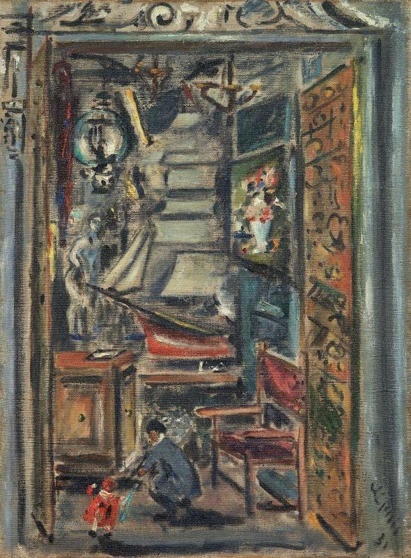 Filippo De Pisis - Bottega D'antiquario a Parigi