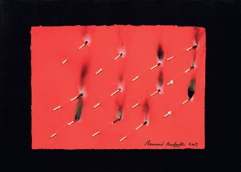Bernard Aubertin - Dessin De Feu