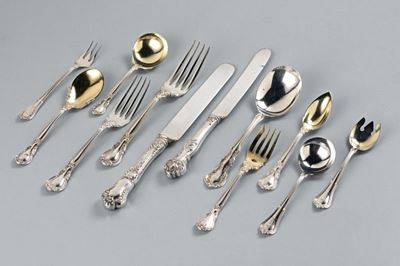 Elegante Servito di Posate da Tavola in Argento