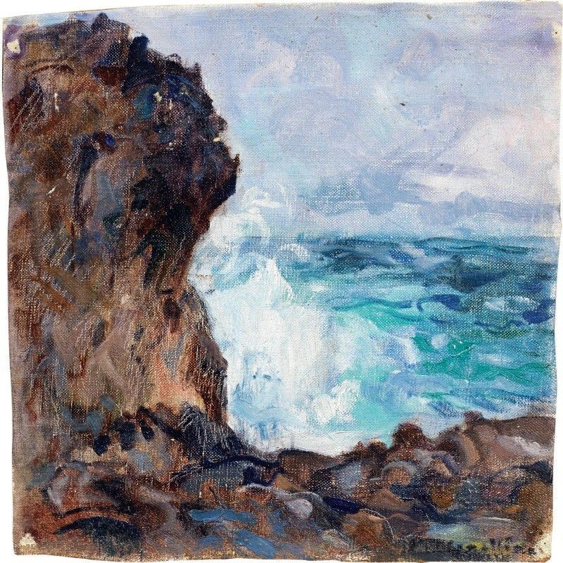 Plinio Nomellini - Marina a Capri