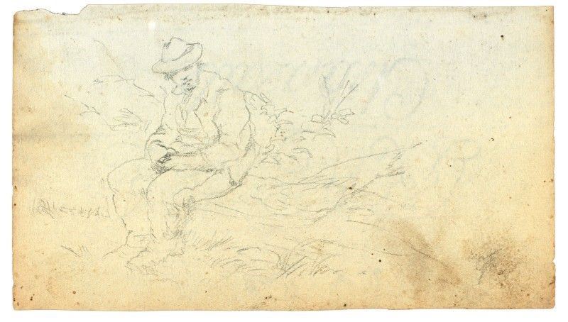 Giovanni Fattori - Lotto di Cinque Disegni a Soggetto Vario