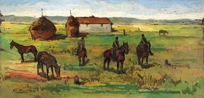 Cavalleggeri e Buttero in Tombolo