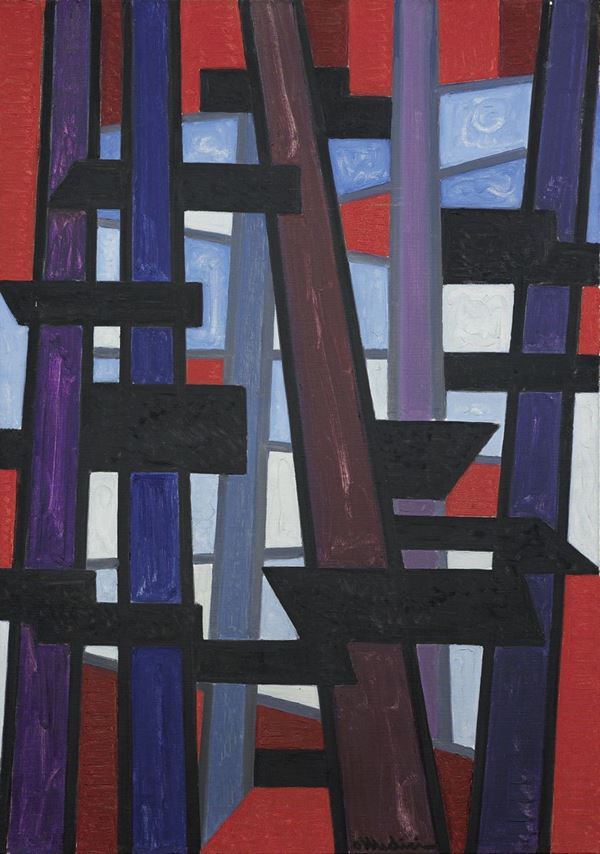 Osvaldo Medici Del Vascello : Senza titolo  (1962)  - Acrilico su tela - Auction XIX AND XX CENTURY PAINTINGS AND SCULPTURES - II - Casa d'aste Farsettiarte