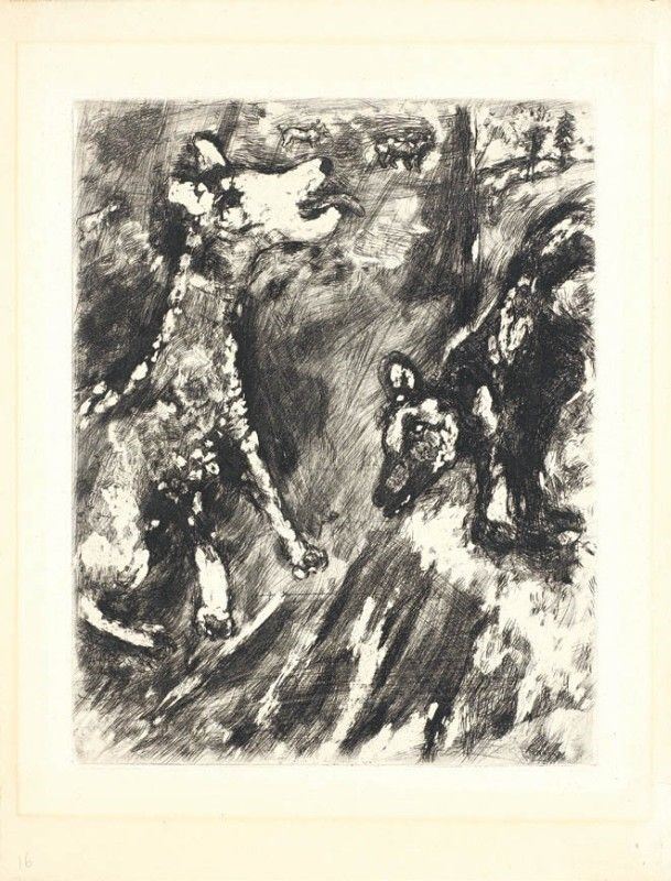 Marc Chagall - La Lice Et Sa Compagne